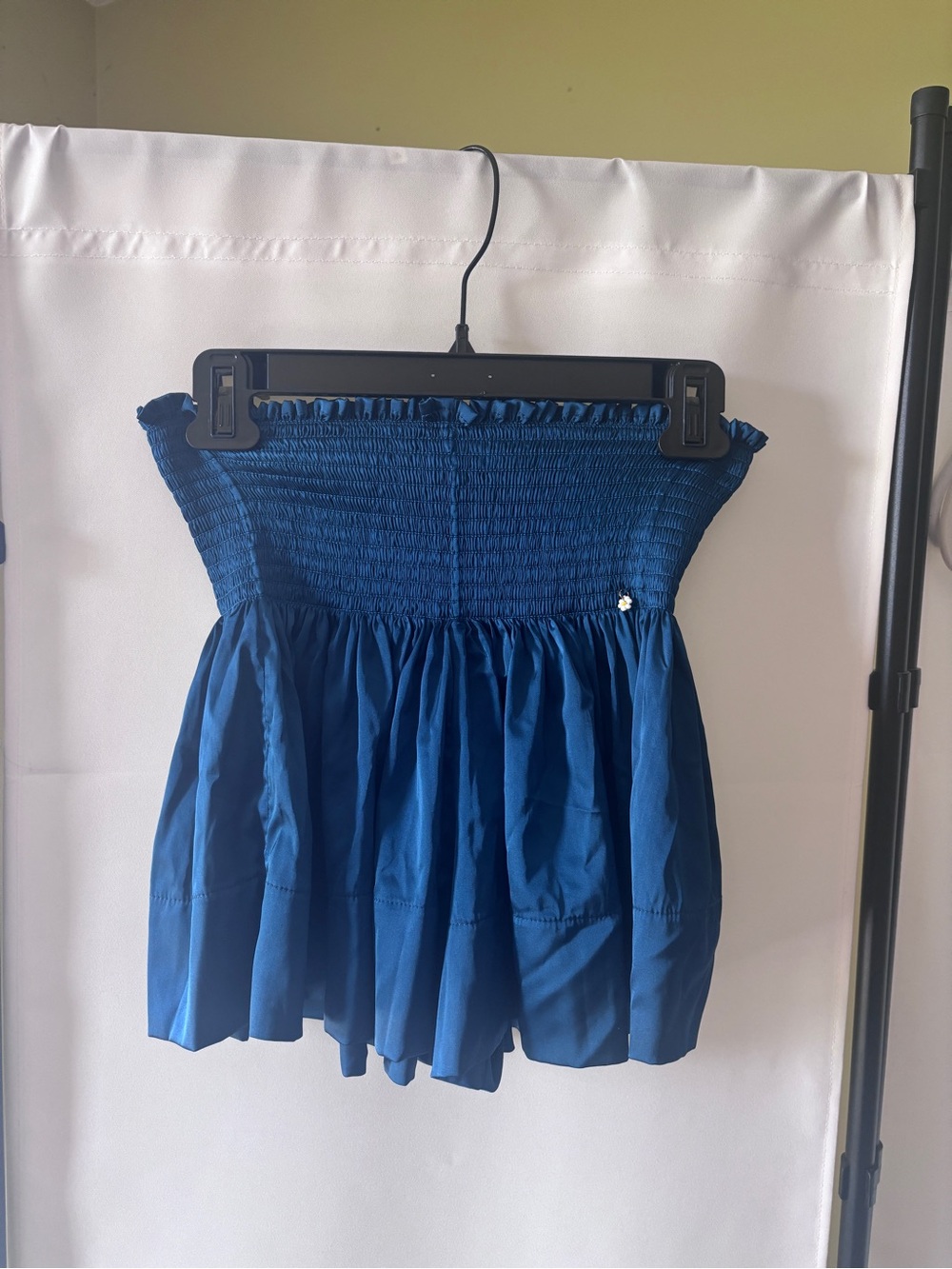 NATURAL LIFE Cobalt Blue High-Waist Smocked Shorts